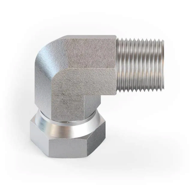 NPT Male To Female Swivel Elbow